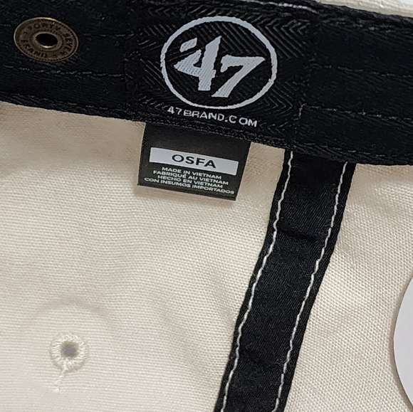 Pittsburgh Steelers '47 Brand MVP Adjustable Crossroad White Hat NWT NFL - Picture 6 of 9